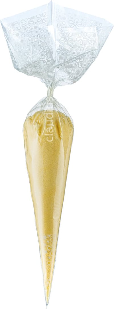 Scrubzout Vanille - 300 gram in puntzak wit - set van 6 stuks - Hydraterende Lichaamsscrub