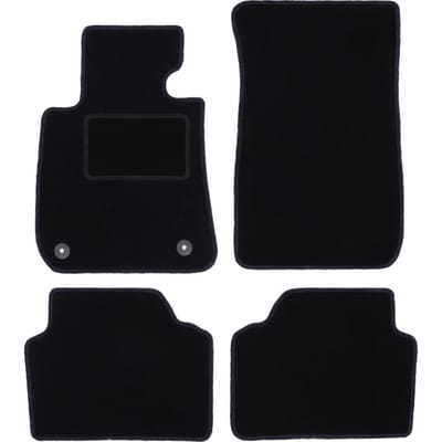 Zwarte velours vloermatten voor: BMW 3 E91 stationwagen, touring (2004-2011)