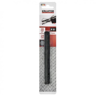 Kreator METAALZAAGBLAD 150MM 24 TPI KOOLSTOFSTAAL - 5 ST.