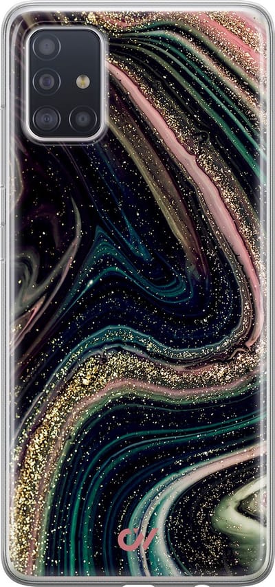 Hoesje geschikt voor Samsung Galaxy A51 hoesje - Marble Twilight - - Multi - - Casevibes