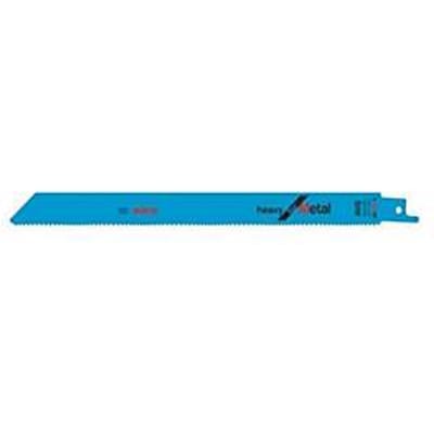 Bosch reciprozaagblad S 1125 VF, Heavy voor metaal, BIM, L 225 mm x B 19 mm, TPI 10/14 variabele vertanding, 5 stuks