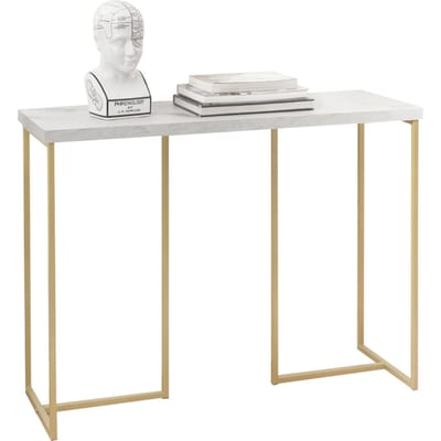 SoBuy Bijzettafel - Hoogwaardig - Ijzeren Frame -100 x 40 x 80 cm