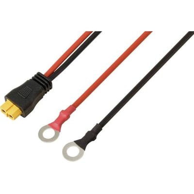 Ringkabelschoen voor XT60-aansluitkabel 1 m. TC-13619320 Zwart, Rood TRU COMPONENTS Inhoud: 1 stuk(s)