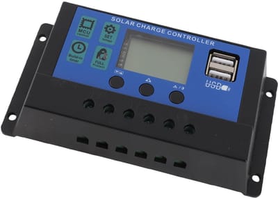 Allecto - Zonnelaadregelaar - PWM-regelaar - Goede warmteafvoer - Default - 12V 24V - Zonne-energie - Geschikt voor auto - 50A