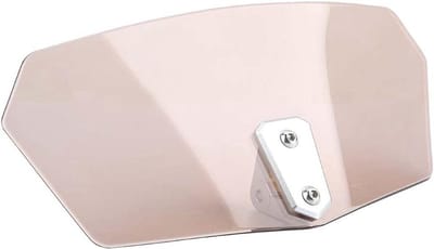 Motorfiets Windscherm - Winddeflector Voorruit - Comfortabel Rijden - Universele Pasvorm - 27.5 cm Lengte - Tawny