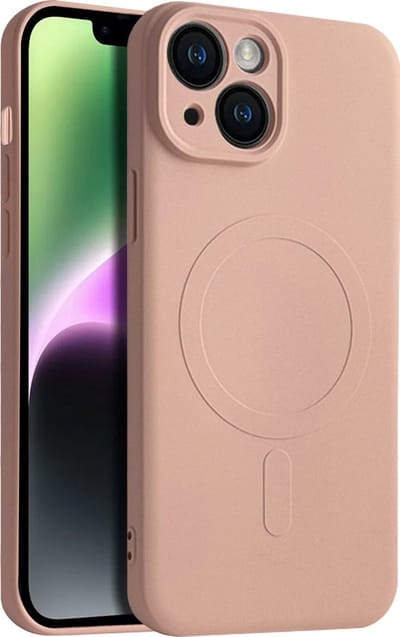 Casify Siliconen Hoesje geschikt voor MagSafe iPhone 15 Hoesje - Roze