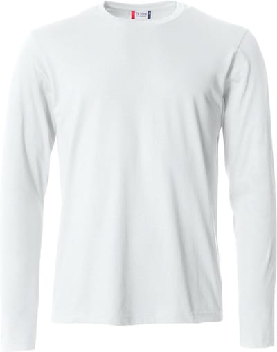 Clique Basic-T L/S 029033 - Wit - M
