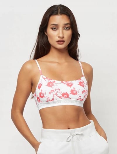 Calvin Klein S 2_1 Serie - Zachte Beha - Wit - Met Patroon - Maat S