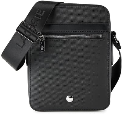 LACOSTE schoudertas Vertical Camera Bag Noir zwart