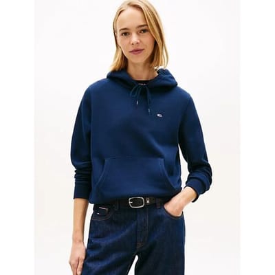 Tommy Jeans TJW REG S FLAG hoodie voor dames donker nachtblauw XS