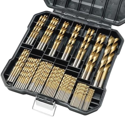 99-delige boorset voor metaal en hout - Titanium gecoate spiraalboor set