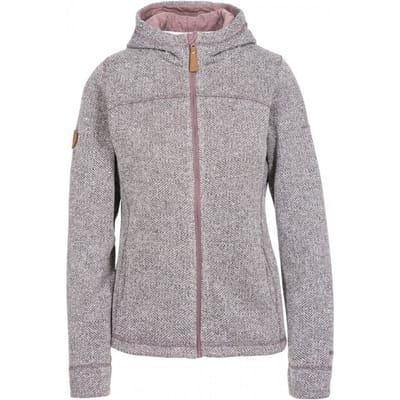 Trespass - Dames Reserve Fleece Vest met Capuchon (Grijs/Roze)