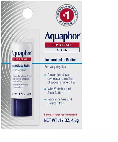 Aquaphor Lip Repair Stick – Lippenverzorging voor Droge & Gebarsten Lippen – Hydraterend – 4.8 g