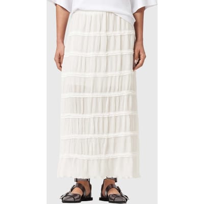 AllSaints Lila Skirt White Taglia: 12 | Maxi gonne Outlet | Donna | Bianco