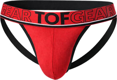 TOF Paris Champion Jockstrap Red - MAAT XL - Heren Ondergoed - Jockstrap voor Man - Mannen Jock