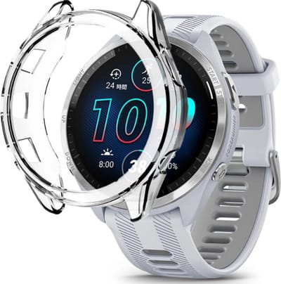 Strap-it TPU bescherm hoesje - zachte case geschikt voor Garmin Forerunner 265 - transparant