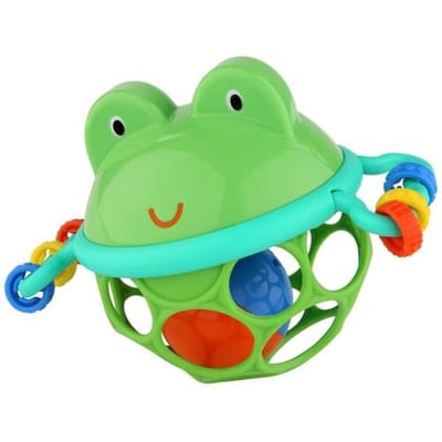 Bright Starts Oball aangrijpbal Jingle & Shake frog Green unisex