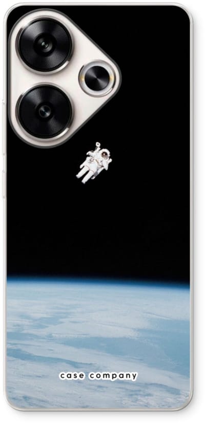 Case Company® - Hoesje geschikt voor Xiaomi Poco F6 hoesje - Alone in Space - Soft Cover Telefoonhoesje - Bescherming aan alle Kanten en Schermrand