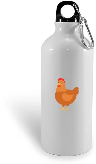Hacebo® - Kip waterfles - Kippen - Dieren liefhebbers - Haan - kinderboerderij - vogels - water fles - 400ML
