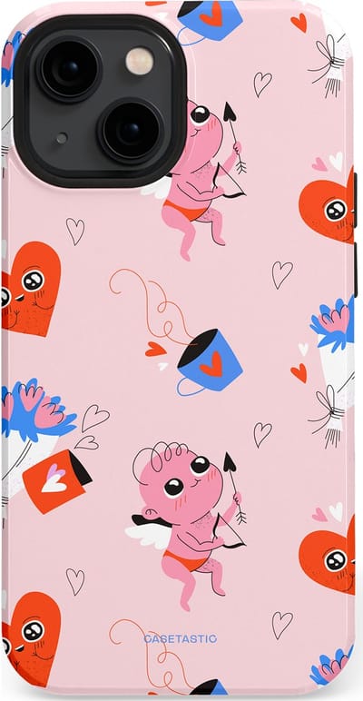 Casetastic Hoesje Geschikt voor Apple iPhone 13 Mini Magsafe - Stijlvolle Beschermende Duo-layer Case - Cupido's Keuze