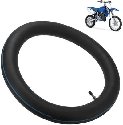 Allecto - Motorfiets binnenband - Rubber 90/100-14 - Geschikt voor off-road motoren - Duurzaam en sterk - Perfect voor avontuurlijke ritten - Verbe...