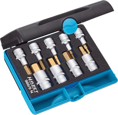 Dopsleutelset Zeskant Inbus Slagmoersleutel Opzetstukken 1/2 Inch Set 9 Delig