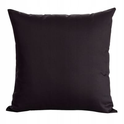 Zwarte Katoenen Kussensloop 60x70 cm met Rits