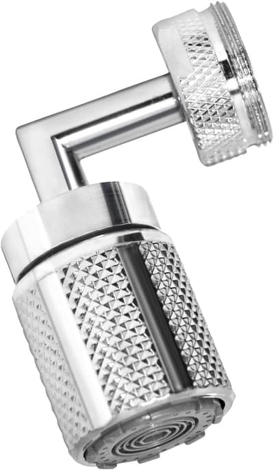 Rotating Water Tap - Jet Regulator - Tap Attachment - Swivel Tap Attachment - Swivel Tap Strainer met 3 Spray Functies - voor Keuken - Geschikt voor 22 mm - 24 mm Kraan