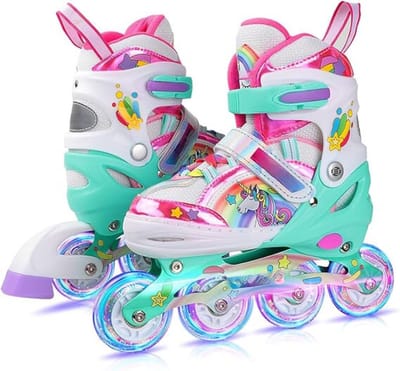 Equivera Rolschaatsen Meisjes - Skeelers Meisjes - Rolschaatsen Kinderen - Cadeautip voor uw kind!