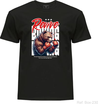 Boxing t-shirt - men's t-shirts with round neck - men's short sleeve shirt - Fitness shirt - Boxing Motivation t-shirt - shirt with print Revive Boxing