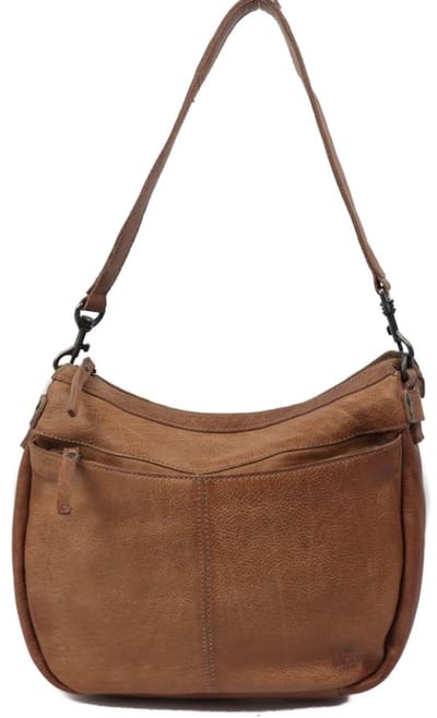Bear Design Medium Schoudertas / Crossbodytas - Dames - Leer - Tania - Taupe