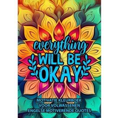 Motivatie Kleurboek Voor Volwassenen - Engelse Motiverende Quotes - Kleurboek Shop