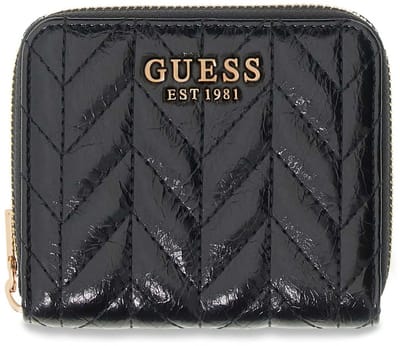 GUESS portemonnee Cheryl SLG Zip Around Wallet Black zwart