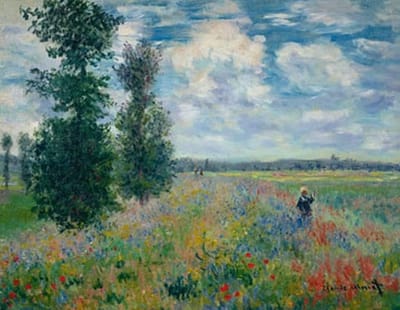 Kunstdruk Claude Monet - Les Coquelicots 90x70cm