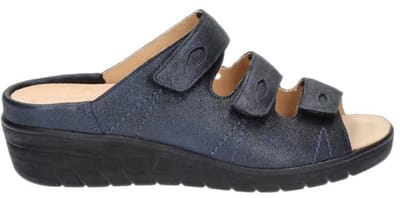 Durea Slippers 7369 047 Wijdte J Donkerblauw