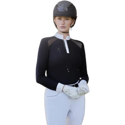 Dames wedstrijdpolo met lange mouwen LeMieux Camille