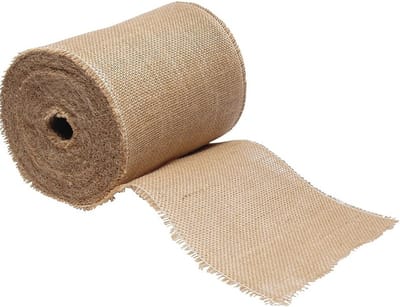 Rol jute lint/decoratielint - 20 cm x 25 meter op rol - hobby/decoratiemateriaal - jute stof