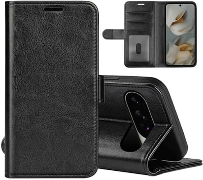 MobyDefend Hoesje - Geschikt voor Google Pixel 10 Pro XL - Wallet Book Case (Sluiting Achterkant) - Zwart