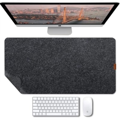 Antislip Vilten Muismat en Bureaumat - 27,5 x 11,8 inch Kantooraccessoires