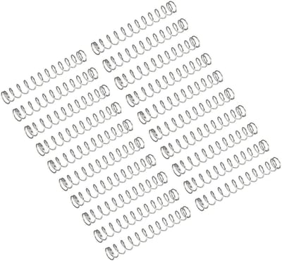 Kleine drukveer - Compressieveer set - Huishoudelijke reparaties - Goede veerkracht - 20 stuks - Zilverkleurig