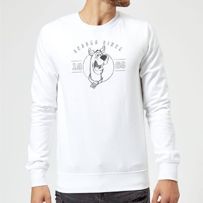 Scooby Doo Scared Since '69 Sweatshirt - White - S