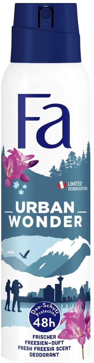 Fa - Deodorant Spray - Urban Wonder - Aardbei - 48 uur Bescherming - 150 ml