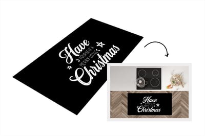 Keukenloper - Loper keuken - Kerst - Have yourself a merry little Christmas - Spreuken - Quotes - 120x60 cm - Keukenloper vinyl
