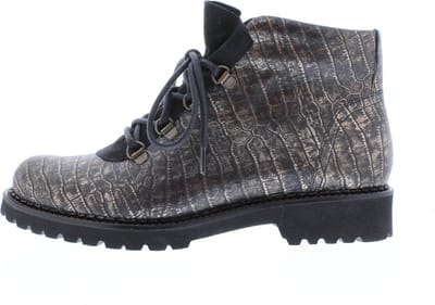 Verhulst - 8437 H - Hoge sneakersVeterlaarzenDames veterschoenenDames sneakersHalf-hoge schoenen - Kleur: Zwart - Maat: 37.5