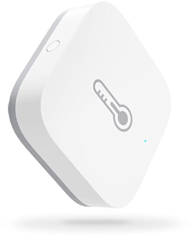 Slimme Klimaat Sensor - Domotica Monitor - Realtime Monitoring - Apparaat Op Afstand - 36x36x9 mm - Wit