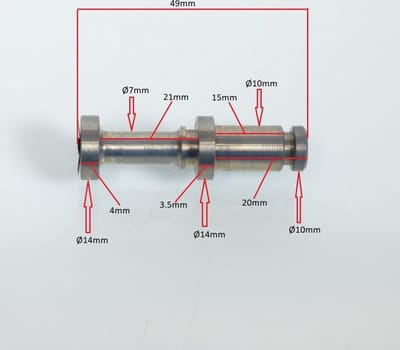 reparatieset tourmax hoofdremcilinder voor motor honda 450 cb 1977 msb-107 / k4 / mc voorrem nieuw