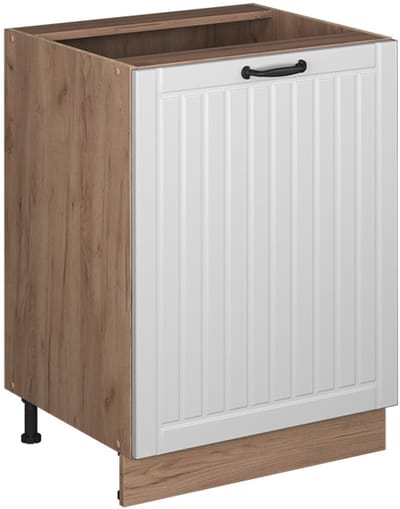 Vicco Keukenonderkast Fame-Line, Wit Landhuis/Goudkleurig Eiken, 60 cm 1 deur zonder werkblad