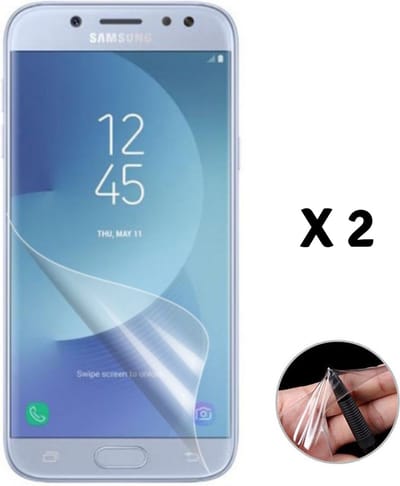 Screenprotector voor Samsung Galaxy J5 2017 - 2 stuks Beschermende kunststoffen transparante plastic schermfolie