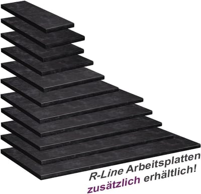 Keukenwerkblad - Werkblad keuken - Keuken opknappen - Universeel passend - 114 cm breed - Antraciet