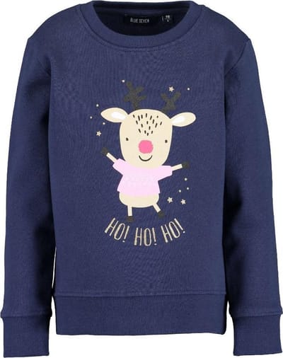 blue seven kerst trui blauw, maat 122.
